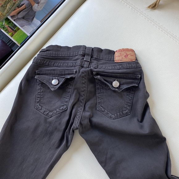TRUE RELIGION dark grey pants woman 26 - Picture 5 of 5